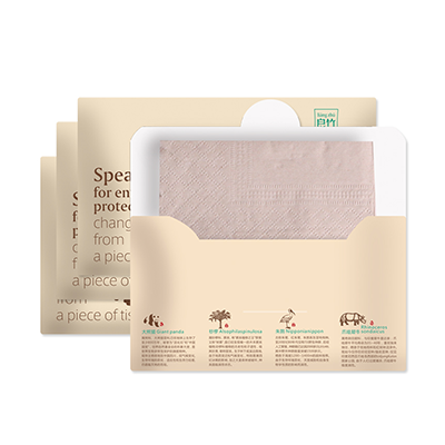 Custom 2 ply Wallet Tissue Pocket Facial Tissue Paper